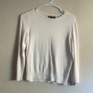 basic white banana republic sweater
